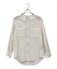 ANDERSSON BELL（アンダーソンベル）の古着「COLLARLESS EMBROIDERY COTTON SHIRTS」｜ホワイト