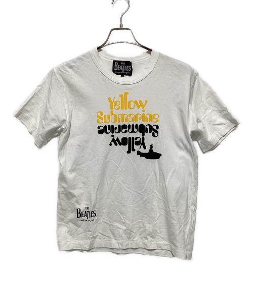 THE BEATLES（ビートルズ）THE BEATLES (ビートルズ) COMME des GARCONS (コムデギャルソン) BEATLES T-SHIRT ホワイト サイズ:Lの古着・服飾アイテム