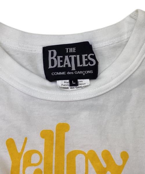 THE BEATLES（ビートルズ）THE BEATLES (ビートルズ) COMME des GARCONS (コムデギャルソン) BEATLES T-SHIRT ホワイト サイズ:Lの古着・服飾アイテム