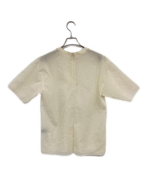 STUNNING LURE（スタニングルアー）STUNNING LURE (スタニングルアー) シアーTブラウス ベージュ サイズ:Sの古着・服飾アイテム