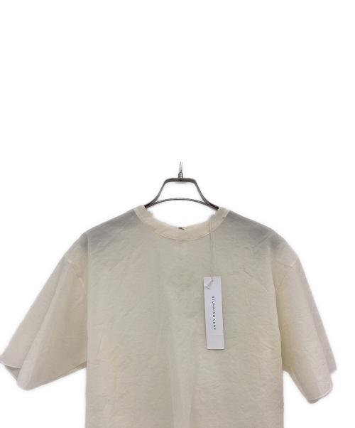 STUNNING LURE（スタニングルアー）STUNNING LURE (スタニングルアー) シアーTブラウス ベージュ サイズ:Sの古着・服飾アイテム