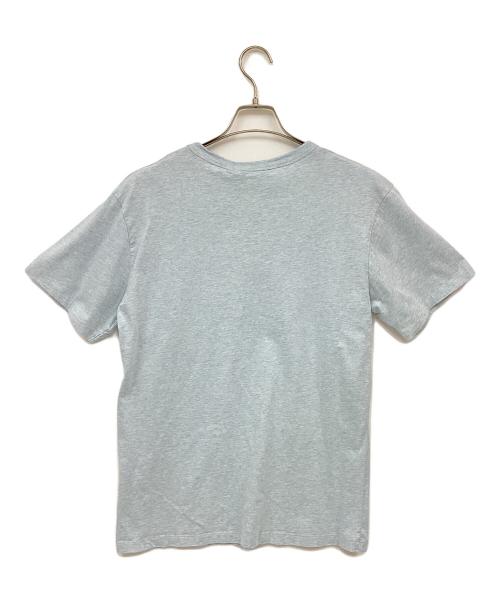 maison kitsune（メゾンキツネ）maison kitsune (メゾンキツネ) モノクローム ダブルフォックスヘッドロゴ Tシャツ ブルー サイズ:M 未使用品の古着・服飾アイテム
