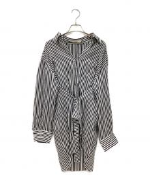 Venit（ヴェニット）の古着「shirt with bra シャツ」｜ネイビー