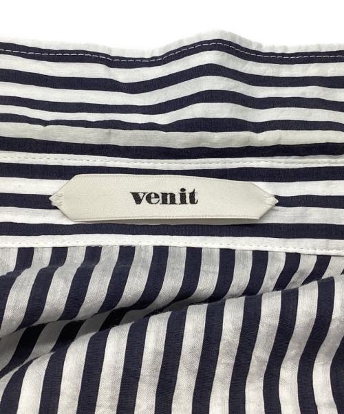 Venit（ヴェニット）Venit (ヴェニット) shirt with bra シャツ ネイビー サイズ:38の古着・服飾アイテム