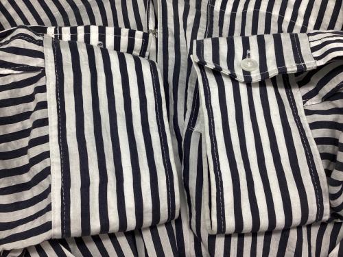 Venit（ヴェニット）Venit (ヴェニット) shirt with bra シャツ ネイビー サイズ:38の古着・服飾アイテム