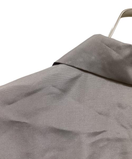 DRAWER（ドゥロワー）DRAWER (ドゥロワー) シルクボウタイブラウス グレー サイズ:36の古着・服飾アイテム