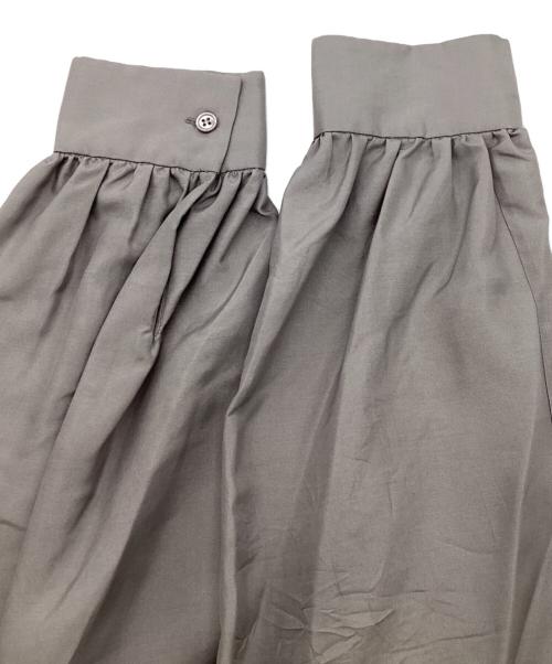 DRAWER（ドゥロワー）DRAWER (ドゥロワー) シルクボウタイブラウス グレー サイズ:36の古着・服飾アイテム