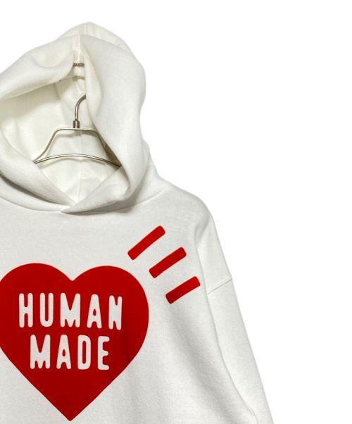 HUMAN MADE（ヒューマンメイド）HUMAN MADE (ヒューマンメイド) Heart  Hoodie ホワイト サイズ:Mの古着・服飾アイテム