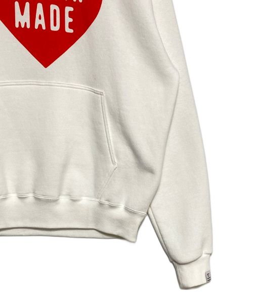 HUMAN MADE（ヒューマンメイド）HUMAN MADE (ヒューマンメイド) Heart  Hoodie ホワイト サイズ:Mの古着・服飾アイテム