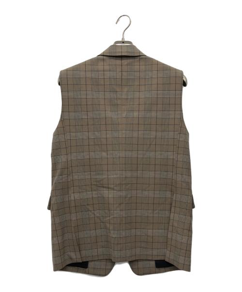 MACPHEE（マカフィー）MACPHEE (マカフィー) ストレッチポプリン ラペルカラージレ ベージュ サイズ:36の古着・服飾アイテム