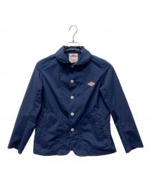 DANTON×BEAMS（ダントン×ビームス）の古着「ラウンドカラーナイロンジャケット」｜ネイビー