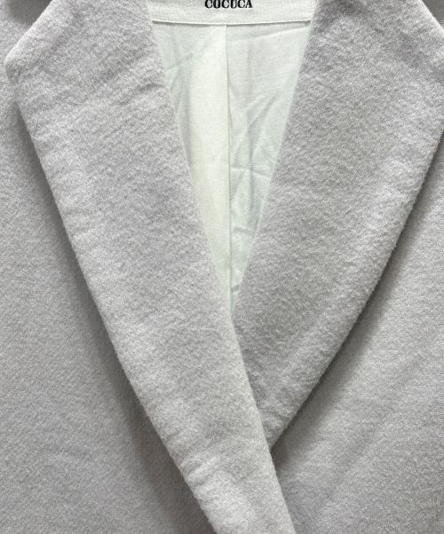 COCUCA（コキュカ）cocuca (コキュカ) コクーン チェスターコート グレー サイズ:サイズ表記無しの古着・服飾アイテム