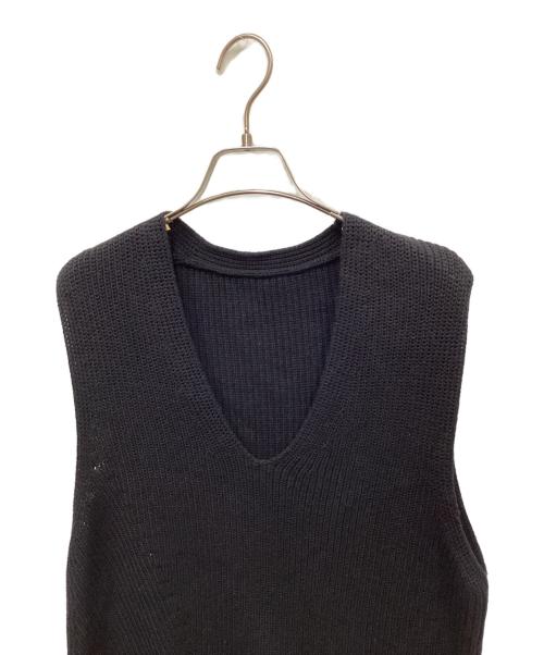 Y's for living（ワイズフォーリビング）Y's for living (ワイズフォーリビング) ニットベスト ブラック サイズ:FREEの古着・服飾アイテム