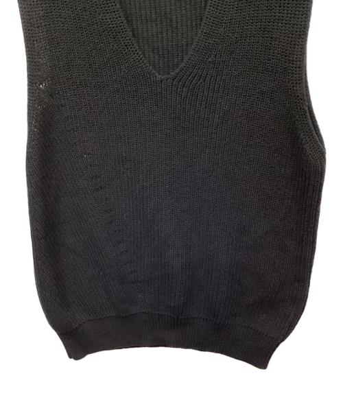 Y's for living（ワイズフォーリビング）Y's for living (ワイズフォーリビング) ニットベスト ブラック サイズ:FREEの古着・服飾アイテム
