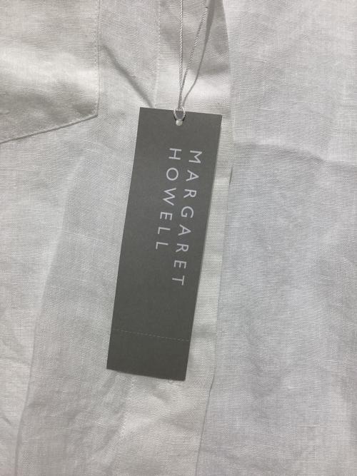 MARGARET HOWELL（マーガレットハウエル）MARGARET HOWELL (マーガレットハウエル) SOFT LINEN ノースリーブシャツ ホワイト サイズ:2 未使用品の古着・服飾アイテム