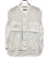 MARGARET HOWELL（マーガレットハウエル）の古着「SOFT LINEN ノースリーブシャツ」｜ホワイト