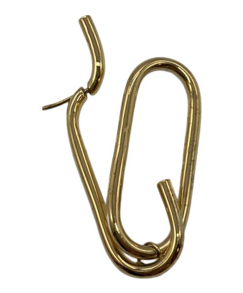 MARIA BLACK（マリアブラック）MARIA BLACK (マリアブラック) オーバルリンクピアス（片耳用） ゴールドの古着・服飾アイテム