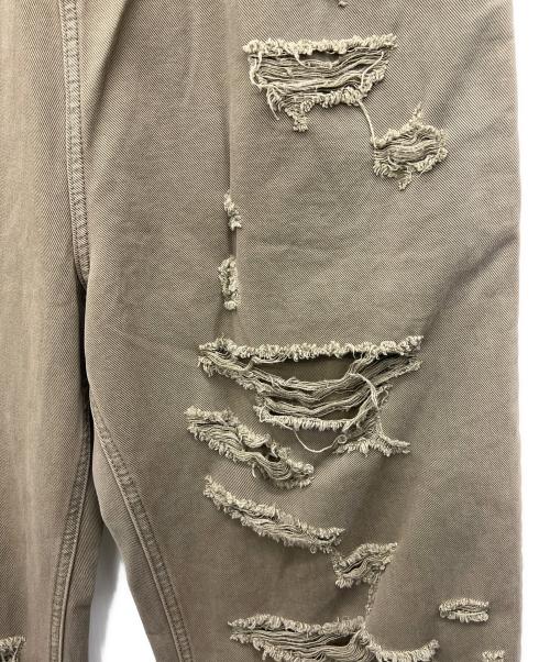 masonprince（メゾンプリンス）masonprince (メゾンプリンス) ダメージジーンズ ブラウン サイズ:Mの古着・服飾アイテム