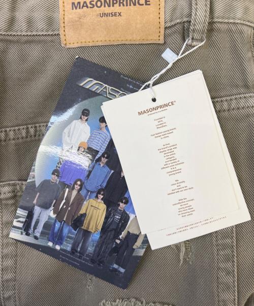 masonprince（メゾンプリンス）masonprince (メゾンプリンス) ダメージジーンズ ブラウン サイズ:Mの古着・服飾アイテム