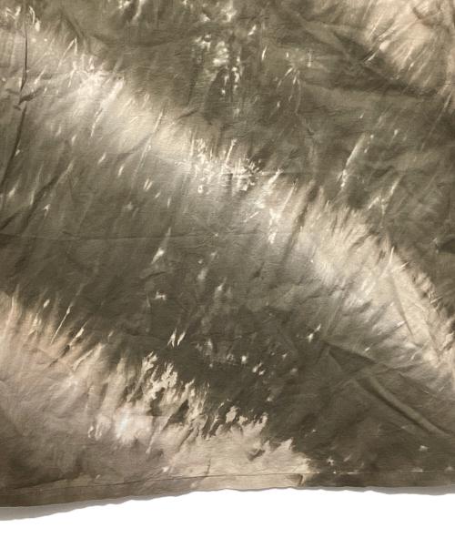 A BATHING APE（ア ベイシング エイプ）A BATHING APE (ア ベイシング エイプ) Ape Head One Point Tie Dye Shirt オリーブ×ベージュ サイズ:2XLの古着・服飾アイテム