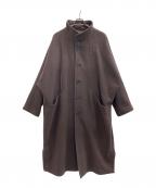 BASISBROEK×greatバージスブルック×グレート）の古着「スタンドカラーオーバーロングコート」｜ブラウン