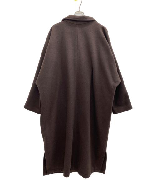 BASISBROEK（バージスブルック）BASISBROEK (バージスブルック) GREAT (グレート) スタンドカラーオーバーロングコート ブラウン サイズ:3の古着・服飾アイテム