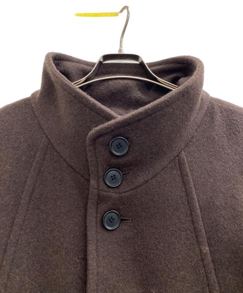 BASISBROEK（バージスブルック）BASISBROEK (バージスブルック) GREAT (グレート) スタンドカラーオーバーロングコート ブラウン サイズ:3の古着・服飾アイテム