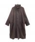 BASISBROEK（バージスブルック）の古着「スタンドカラーオーバーロングコート」｜ブラウン