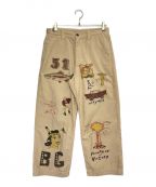 Are You Different×WESTOVERALLSアーユーディファレント×ウエストオーバーオールズ）の古着「AYD MEMORIAL TROUSERS」｜ベージュ