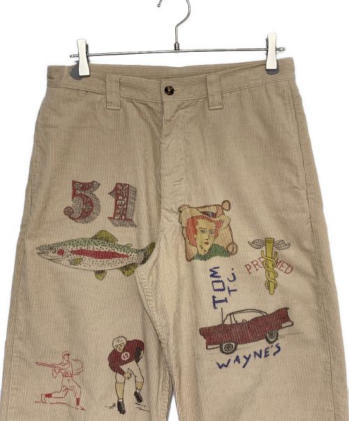 Are You Different（アーユーディファレント）Are You Different (アーユーディファレント) WESTOVERALLS (ウエストオーバーオールズ) AYD MEMORIAL TROUSERS ベージュ サイズ:W32の古着・服飾アイテム