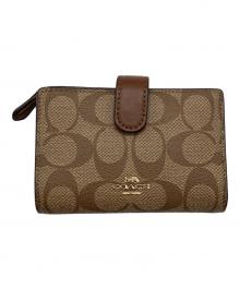 COACH（コーチ）の古着「2つ折り財布 F23553」｜ブラウン