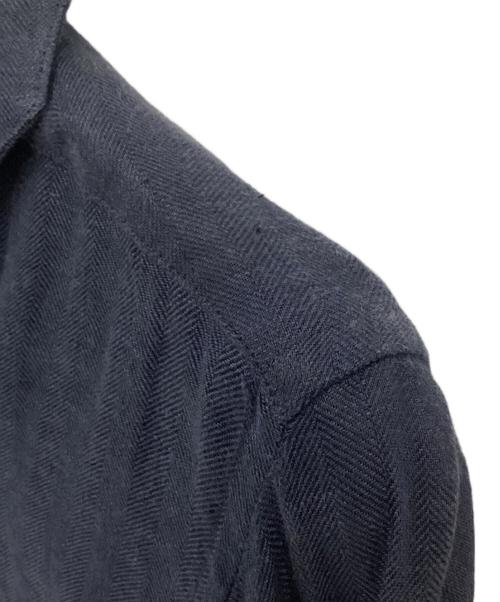 Massimo d' Augusto（マッシモダウグスト）Massimo d' Augusto (マッシモダウグスト) リネンプルオーバーシャツ ネイビー サイズ:XSの古着・服飾アイテム