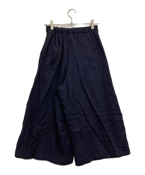 gomme（ゴム）gomme (ゴム) タックプリーツパンツ ネイビー サイズ:Mの古着・服飾アイテム