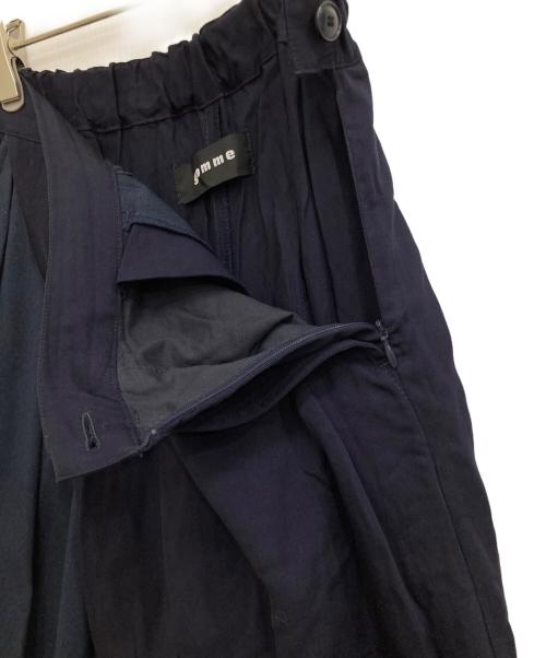 gomme（ゴム）gomme (ゴム) タックプリーツパンツ ネイビー サイズ:Mの古着・服飾アイテム