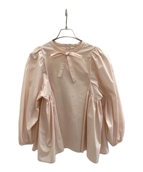 YORI（ヨリ）YORI (ヨリ) サイドギャザーブラウス ピンク サイズ:36の古着・服飾アイテム