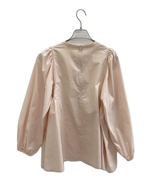 YORI（ヨリ）YORI (ヨリ) サイドギャザーブラウス ピンク サイズ:36の古着・服飾アイテム