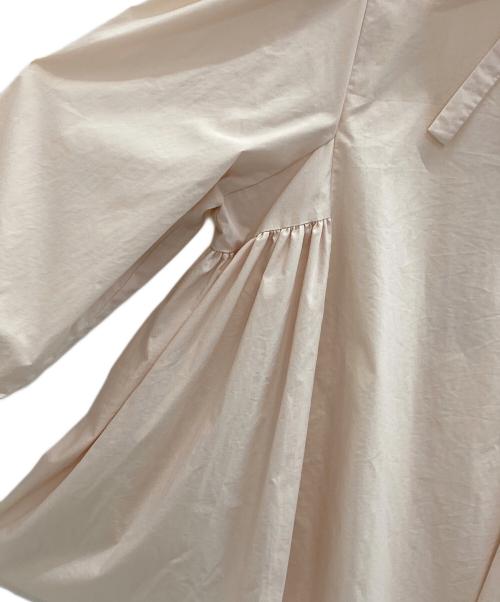 YORI（ヨリ）YORI (ヨリ) サイドギャザーブラウス ピンク サイズ:36の古着・服飾アイテム