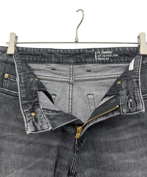 PT TORINO（ピーティートリノ）PT TORINO (ピーティートリノ) デニムパンツ ブラック サイズ:73.5cm W29の古着・服飾アイテム