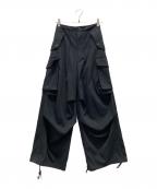 THROW by SLYスロウバイスライ）の古着「OVER LOOSE CARGO パンツ」｜ブラック