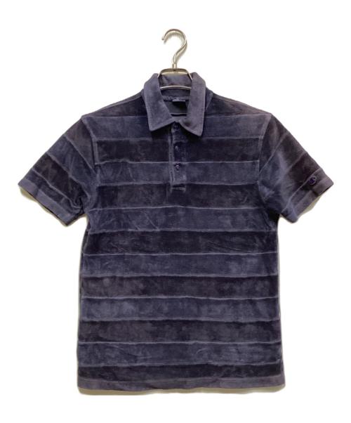 Champion（チャンピオン）Champion (チャンピオン) 80’Sパイル地ポロシャツ ネイビー サイズ:Mの古着・服飾アイテム