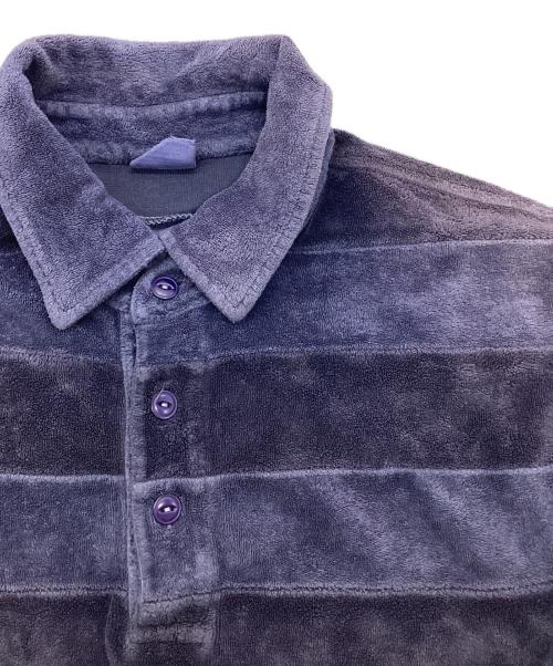 Champion（チャンピオン）Champion (チャンピオン) 80’Sパイル地ポロシャツ ネイビー サイズ:Mの古着・服飾アイテム