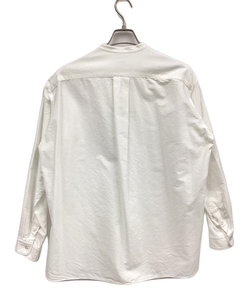 RAKINES（ラキネス）RAKINES (ラキネス) バンドカラーシャツ ホワイト サイズ:2の古着・服飾アイテム