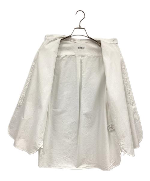 RAKINES（ラキネス）RAKINES (ラキネス) バンドカラーシャツ ホワイト サイズ:2の古着・服飾アイテム