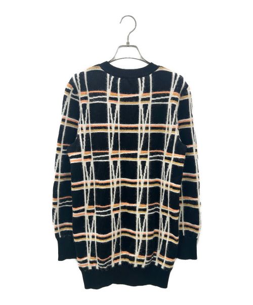 CHANEL（シャネル）CHANEL (シャネル) チェック柄ニットチュニック ブラック サイズ:36の古着・服飾アイテム