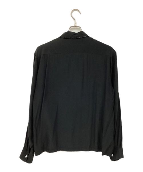 UNUSED（アンユーズド）UNUSED (アンユーズド) レーヨンシャツ ブラック サイズ:2の古着・服飾アイテム