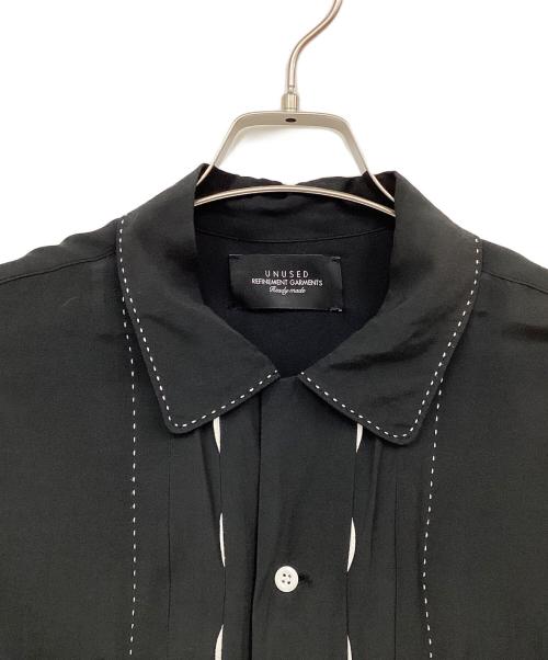 UNUSED（アンユーズド）UNUSED (アンユーズド) レーヨンシャツ ブラック サイズ:2の古着・服飾アイテム