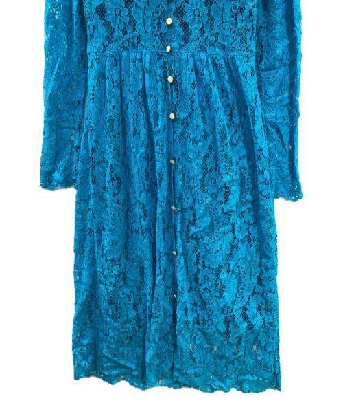 masaco teranishi（マサコテラニシ）masaco teranishi (マサコテラニシ) ロングレースワンピース ブルー サイズ:ーの古着・服飾アイテム