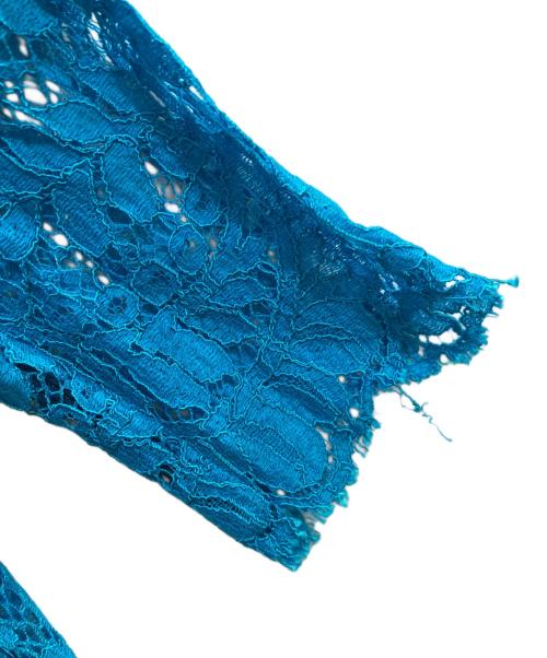 masaco teranishi（マサコテラニシ）masaco teranishi (マサコテラニシ) ロングレースワンピース ブルー サイズ:ーの古着・服飾アイテム