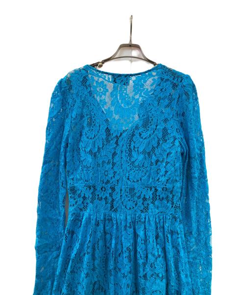 masaco teranishi（マサコテラニシ）masaco teranishi (マサコテラニシ) ロングレースワンピース ブルー サイズ:ーの古着・服飾アイテム