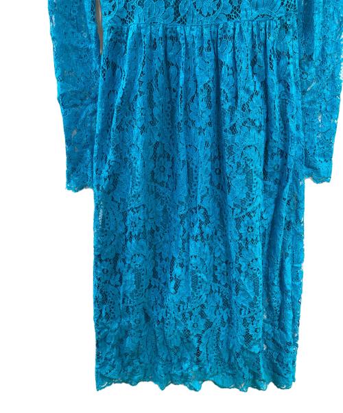 masaco teranishi（マサコテラニシ）masaco teranishi (マサコテラニシ) ロングレースワンピース ブルー サイズ:ーの古着・服飾アイテム
